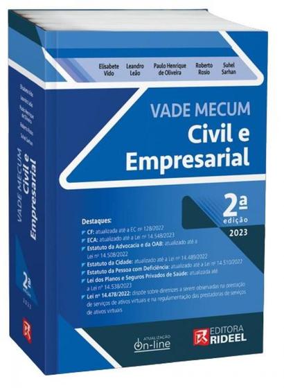Imagem de Vade Mecum Civil e Empresarial - Damásio - 2ª Edição/2023