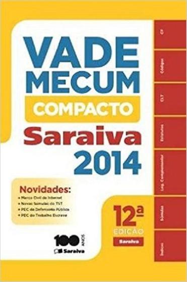 Imagem de Vade Mecum Compacto - 12ª Edição - Saraiva S/A Livreiros Editores