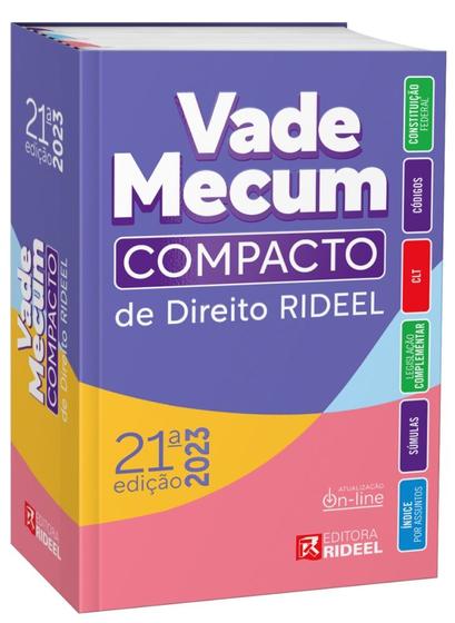 Imagem de Vade Mecum Compacto de Direito Rideel - 21ª Edição - RIDEEL EDITORA ( BICHO ESPERTO )