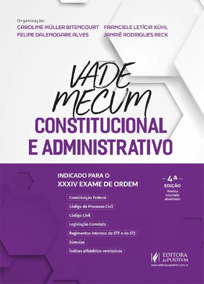 Imagem de Vade Mecum Constitucional e Administrativo - 4ª Edição (2022) - JusPodivm