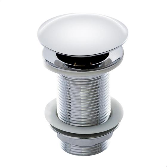 Imagem de Válvula Click De Inox Ralo P/ Cuba Pia de Banheiro Lavatório 1.1/4 Cromada de 4cm