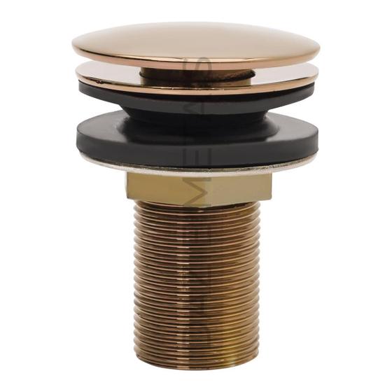 Valvula Click Rosê Inox Ralo De Pia Cuba Banheiro 30Mm 7/8 - Dazie ...
