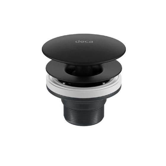 Imagem de Válvula De Escoamento Com Click Deca Black Matte 1601.bl.mt
