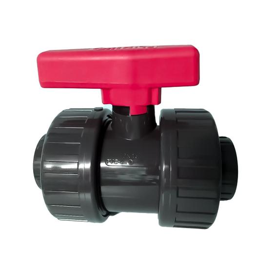 Imagem de Válvula De Esfera Dupla União Solda PVC-U F/F SCH80 1/2''
