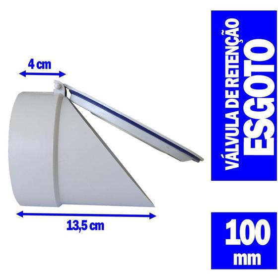 válvula de retenção esgoto ponteira pvc 100mm 4 polegadas - GP Menor preço em válvula de retenção esgoto ponteira pvc 100mm 4 polegadas - GP