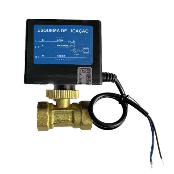 Válvula Esfera Motorizada 2 Vias 1/2" ON-OFF Retorno Elétrico ACTBV80S-215 Menor preço em Válvula Esfera Motorizada 2 Vias 1/2" ON-OFF Retorno Elétrico ACTBV80S-215