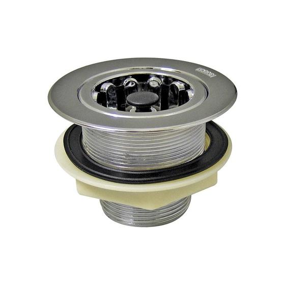 Válvula para Pia Americana 3.1/2" com Cesto Cromada Menor preço em Válvula para Pia Americana 3.1/2" com Cesto Cromada