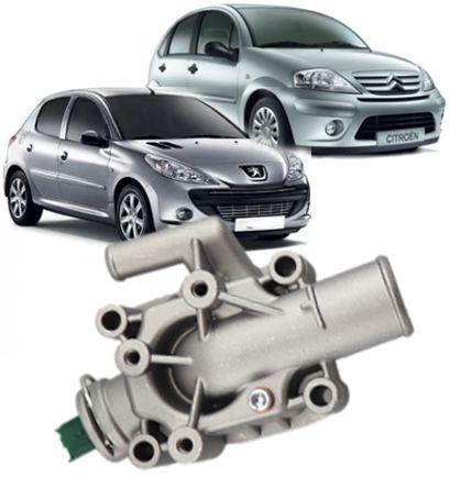 Imagem de Valvula Termostatica com Carcaça de Aluminio 206 207 307 C3 C4 1.6 16V Flex