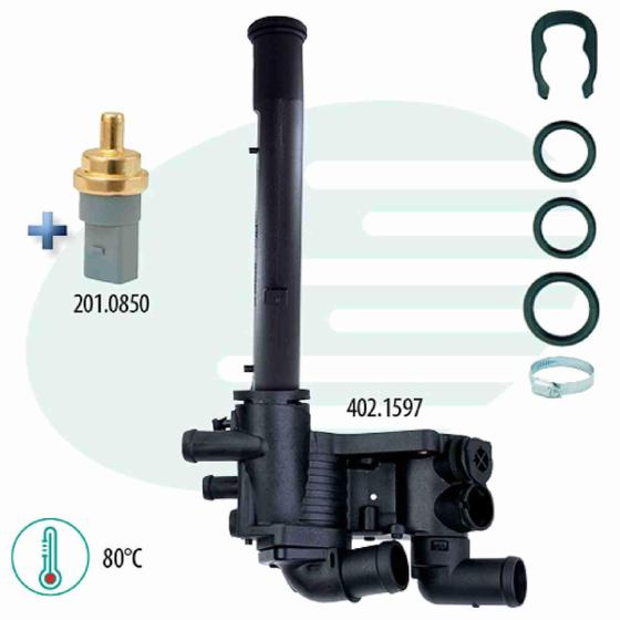 Imagem de Valvula termostatica e sensor gol-voyage g5 - ig601.3037-80 - IGUACU