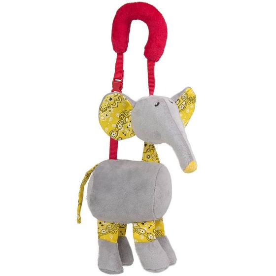 Imagem de Vamos Passear Elefante - Antialérgico - Cinza - 36 cm - CAS Brinquedos