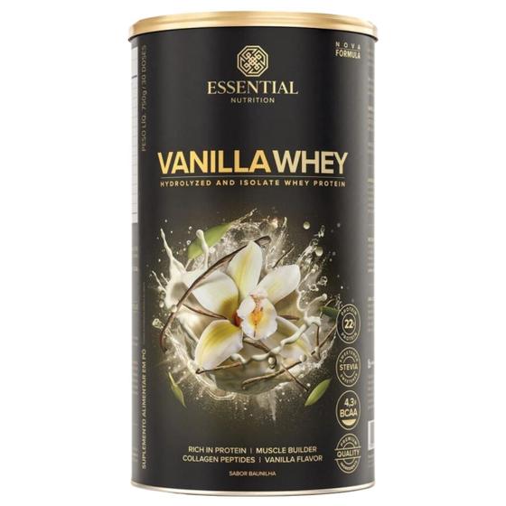 Imagem de Vanilla Whey Isolado E Hidrolisado 750g Essential Nutrition