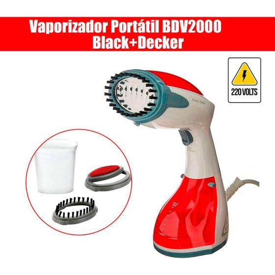 Imagem de Vaporizador Portátil BDV2000VB2 Black+Decker Branco e Vermelho 220V 1200W