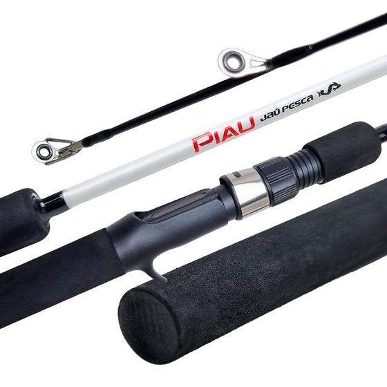 Imagem de Vara De Carretilha Piau 25 Lbs 1,83m 2-p Jau Pesca Original - Branco/Preto