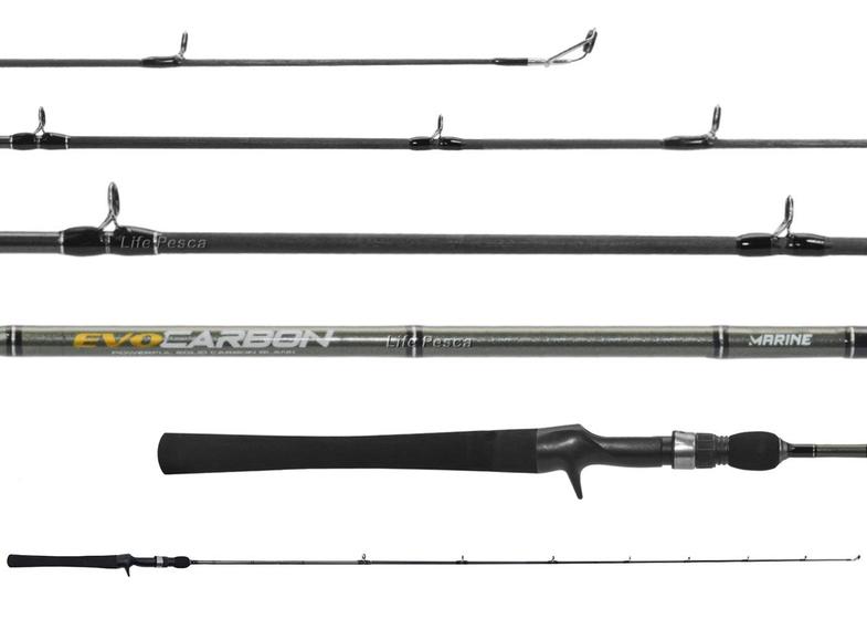 Imagem de Vara Para Carretilha Marine Sports Evocarbon 6'0" (1,83m) 20-40 Lbs - EVC-C601H - Inteiriça