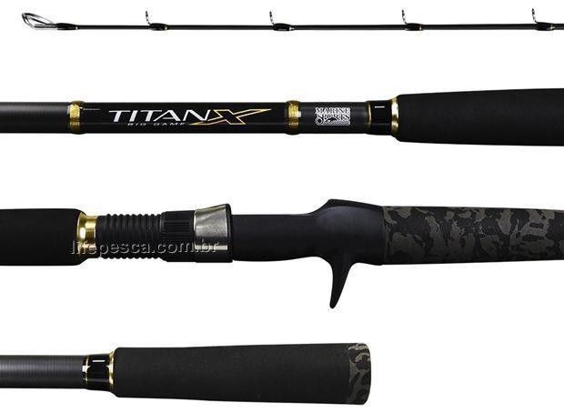 Imagem de Vara Para Carretilha Marine Sports Titan X 6'6" (1,98m) 12-25lbs TTX-C661MH - Inteiriça