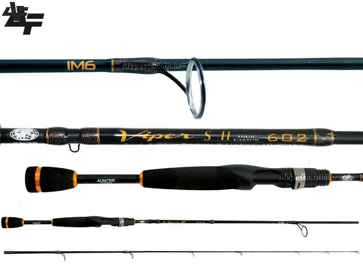 Imagem de Vara Para Molinete Albatroz Viper S ll 6'0" (1,80m) 10-20Lbs 602 - 2 Partes