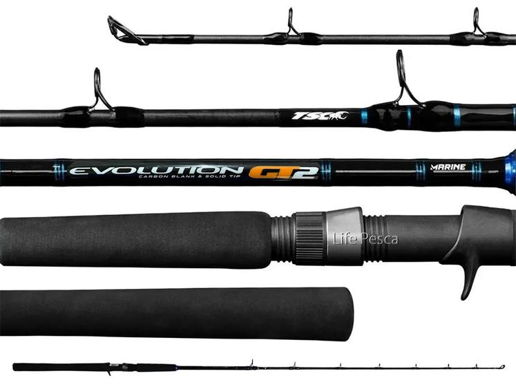 Imagem de Vara Para Molinete Marine Sports Evolution GT2 6'0" (1,83m) 20-60Lbs GT2-S601H - Inteiriça