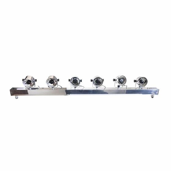 Imagem de Vara Tx Led Dmx 1,20M Montada - Branco Quente Volt - Polida