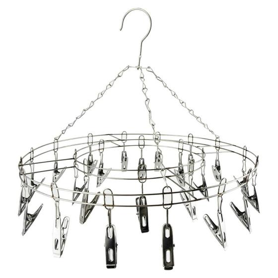 Varal Aço Inox Suspenso Roupa Intima 24 Prendedores Menor preço em Varal Aço Inox Suspenso Roupa Intima 24 Prendedores