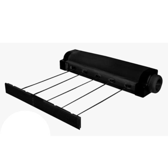 Varal Automático 5 Cordas Retrátil Parede 4,1 Metros Secalux Preto Menor preço em Varal Automático 5 Cordas Retrátil Parede 4,1 Metros Secalux Preto