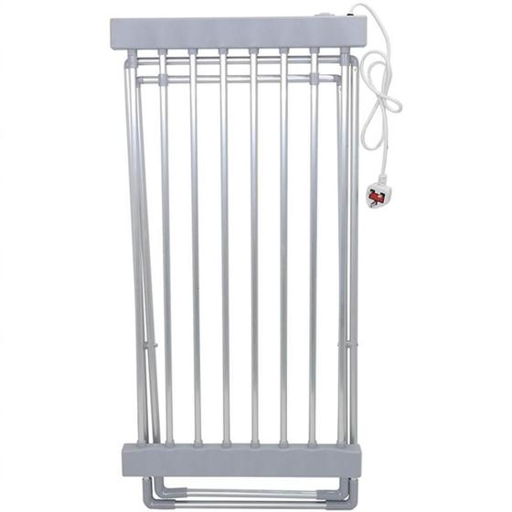 Imagem de Varal de chao eletrico toalheiro dobravel aquecedor secador de roupas 110v 