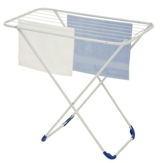 Imagem de Varal De Chão Lavanderia Branco 90X56X85Cm Aço 7076 Maxeb