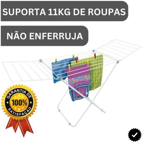 Varal De Chão Reforçado Com Abas Dobrável Retrátil Secalux Imagem de Varal De Chão Reforçado Com Abas Dobrável Retrátil Secalux