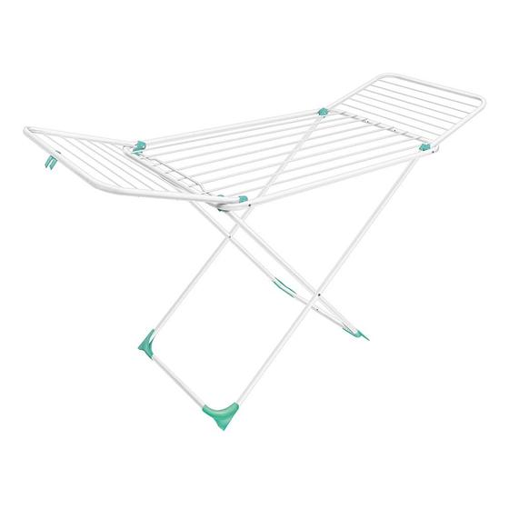 Varal de Chão Secalux Mega em Aço com Abas Branco 90x162x,65cm Menor preço em Varal de Chão Secalux Mega em Aço com Abas Branco 90x162x,65cm