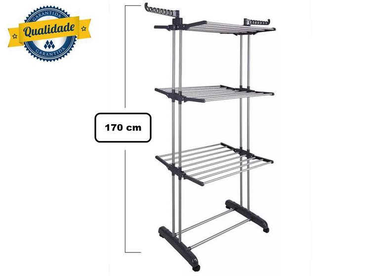 Varal de chão vertical 3 andares com rodinhas globalmix gh108 é boa?
