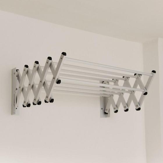 Varal De Parede Dobravel Aco Pintado 86x63 Kleine Wolke Varal Magazine Luiza