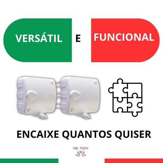 Imagem de Varal De Parede Para Roupas Retrátil 2 Modulos Com 6 Metros