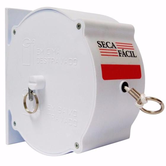Varal de parede recolhivel seca facil 30 metros trevisan branco Menor preço em Varal de parede recolhivel seca facil 30 metros trevisan branco
