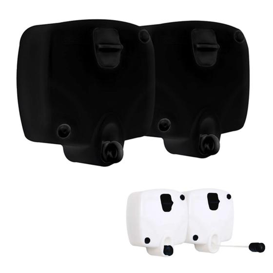 Imagem de Varal de Parede Retrátil Automatico Com 2 Cordas 5 metros Rotoflex Branco ou Preto