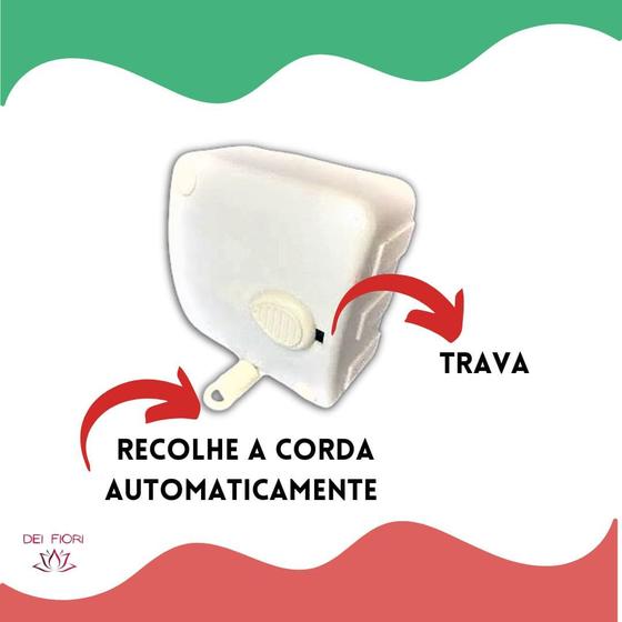 Imagem de Varal De Parede Retrátil Automático Modular Maxeb C/ 6m Cada