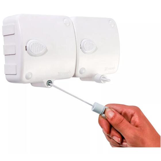 Varal De Parede Retrátil Fio Aço Inoxidável Modular Recolhe Menor preço em Varal De Parede Retrátil Fio Aço Inoxidável Modular Recolhe
