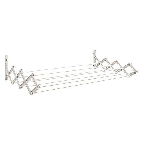 Varal de Parede Sanfonado 120cm Branco - Secalux Menor preço em Varal de Parede Sanfonado 120cm Branco - Secalux