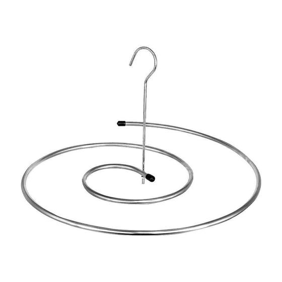 Imagem de Varal Espiral Inox Secagem Fácil 45cm x 25cm 20kg