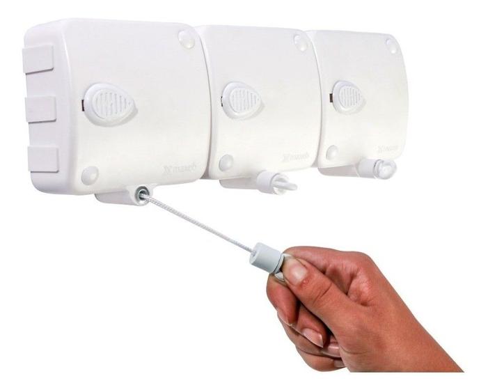 Varal para Apartamento Retrátil Automático Modular 3 Peças Com 6 Metros Menor preço em Varal para Apartamento Retrátil Automático Modular 3 Peças Com 6 Metros