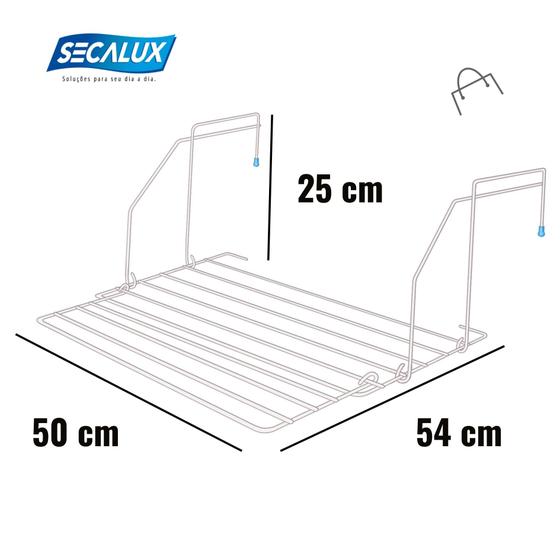 Imagem de Varal Portatil Flick Secalux - Aço - Branco