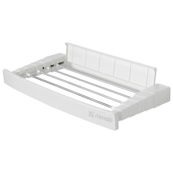 Imagem de Varal retrátil de parede mágico automático discreto 6 hastes apartamento reforçado