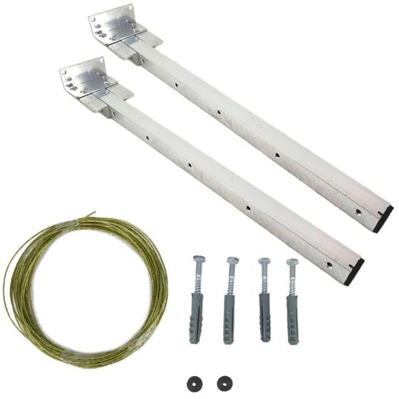 Imagem de Varal Retratil Dobravel Articulado Recolhivel De Aluminio