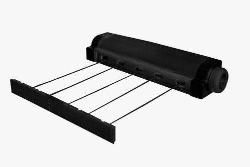 Imagem de Varal Retratil Parede Automatico Com 5 Cordas Preto Secalux