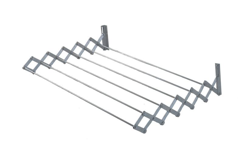 Varal Sanfonado De Parede Retrátil 80cm Alumínio Menor preço em Varal Sanfonado De Parede Retrátil 80cm Alumínio