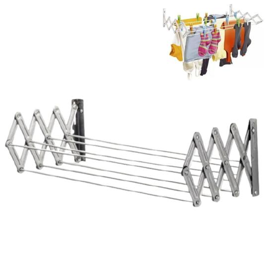 Varal Sanfonado De Parede Retrátil Branco 60cm Apartamento Secalux Menor preço em Varal Sanfonado De Parede Retrátil Branco 60cm Apartamento Secalux