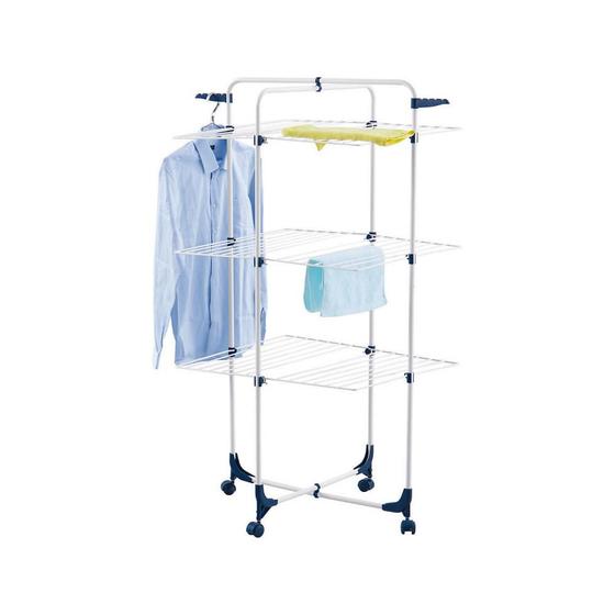 Varal Torre em Aço 3 Rack 70x65x136cm Menor preço em Varal Torre em Aço 3 Rack 70x65x136cm