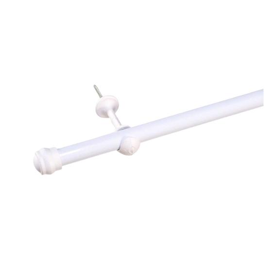 Imagem de Varão Pra Cortina 2 Metros 19mm Fino Kit Instalação Completo