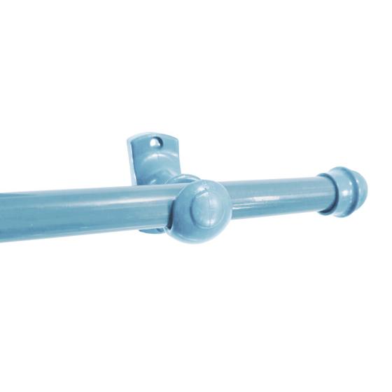Imagem de Varão Simples 2,00 Metros Para Cortina 19mm Kit Com Suporte