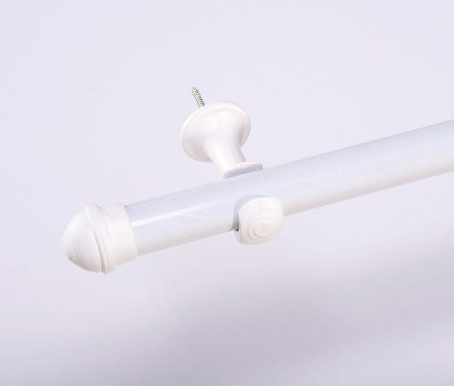 Imagem de Varão Simples para Cortina de 4 Metros Espessura 28mm - Branco