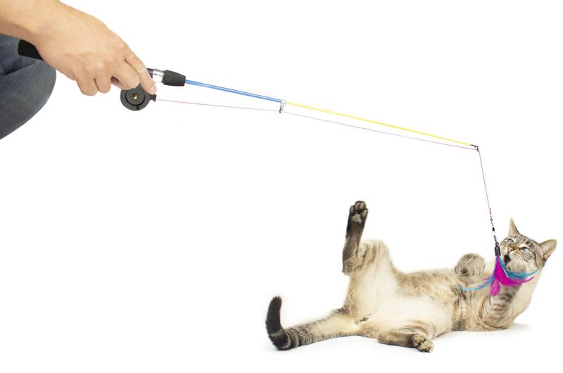 Imagem de Varinha de Pesca Brinquedo Para Gatos CatMyPet