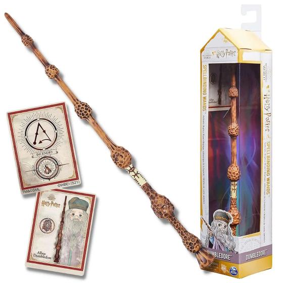 Varita De Proyección Patronus De Harry Potter De 30 Cm, Spin Master, Con Luz Y Efecto De Vibración, Réplica Auténtica, Incluye Pilas LR44, Para Niños A Partir De 6 Años